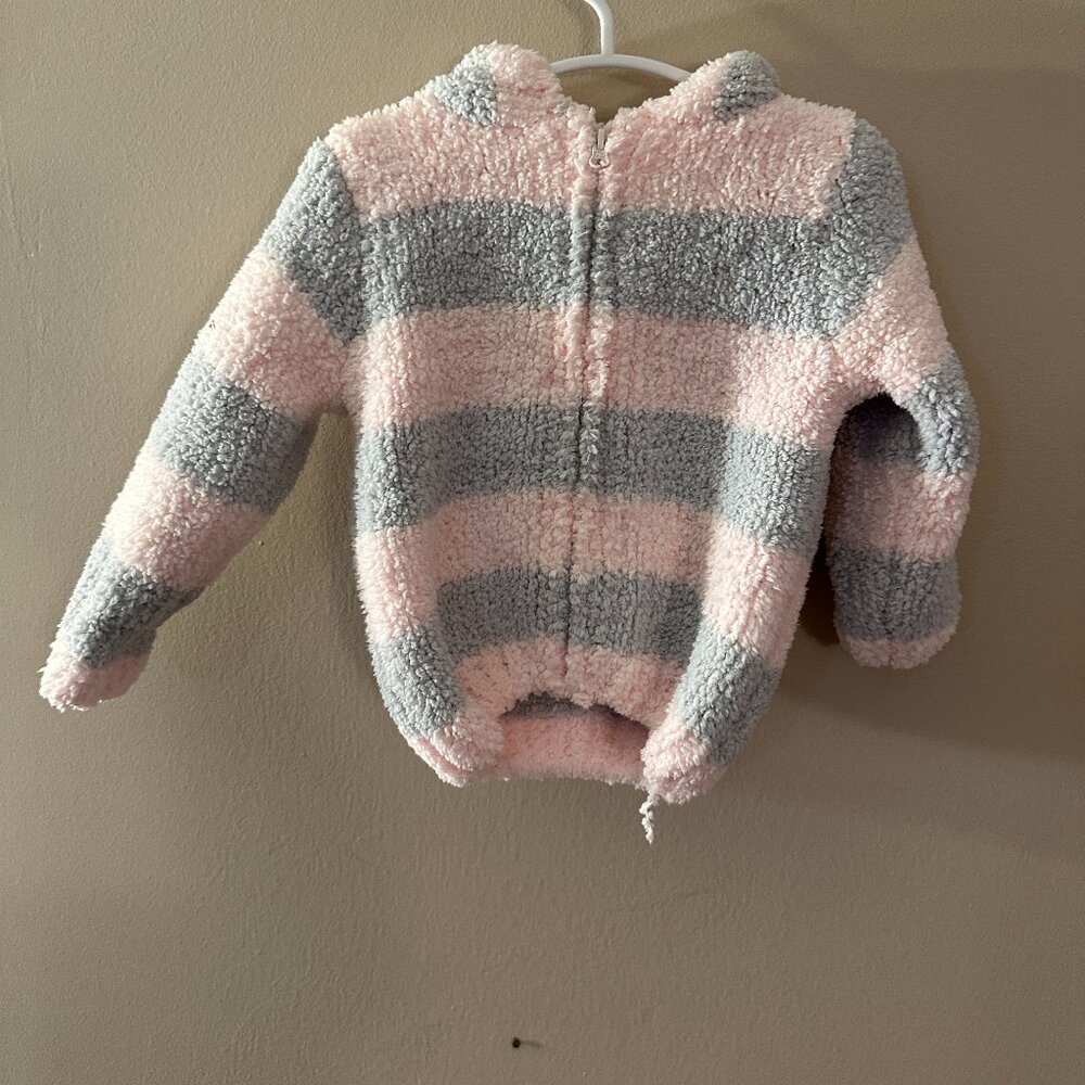 Baby Girl Hooded Fleece Coat - 0-6 Months (AngelDear)